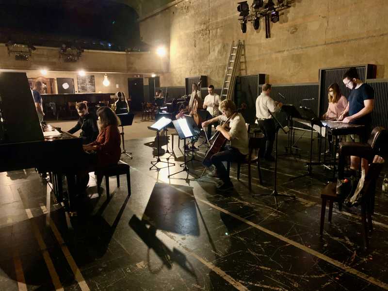 Die Junge Philharmonie Berlin bei den Aufnahmen vom Karneval der Tiere für ARTE @ Theater im Delphi, Berlin